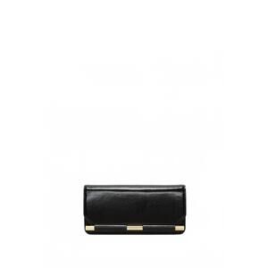 NEW VICTORIA BECKHAM women's leather clutch in black